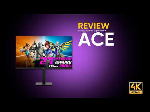 ⚡ Testamos o Monitor Gamer SuperFrame Ace | Desempenho para jogos competitivos!