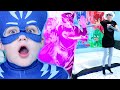 PJ Masks in Real Life ⭐️ No More Jumping on the Bed! 🌙 World Sleep Day 2021 | PJ Masks Official