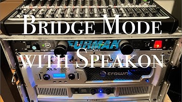 How to setup Bridge Mode with Neutrik Speakon - Quadruple your amp power