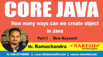 How many ways can we create object in Java Part 1 new keyword | Core Java Tutorial