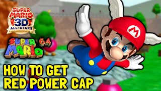 Super Mario 64: Castle Secret Stars, Cap unlocks for the Red Blue and Green  Boxes