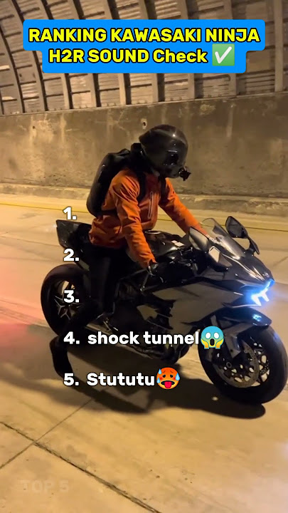 Top 5 Kawasaki Ninja H2R Sound Check — Brutal Exhaust Power!!#shorts #h2r