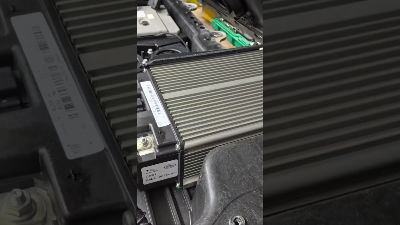 Land Rover 48V mild hybrid battery repair in progress 