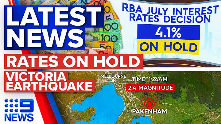 Fallout from RBA's July interest rates decision, Earthquake hits Victoria | 9 News Australia