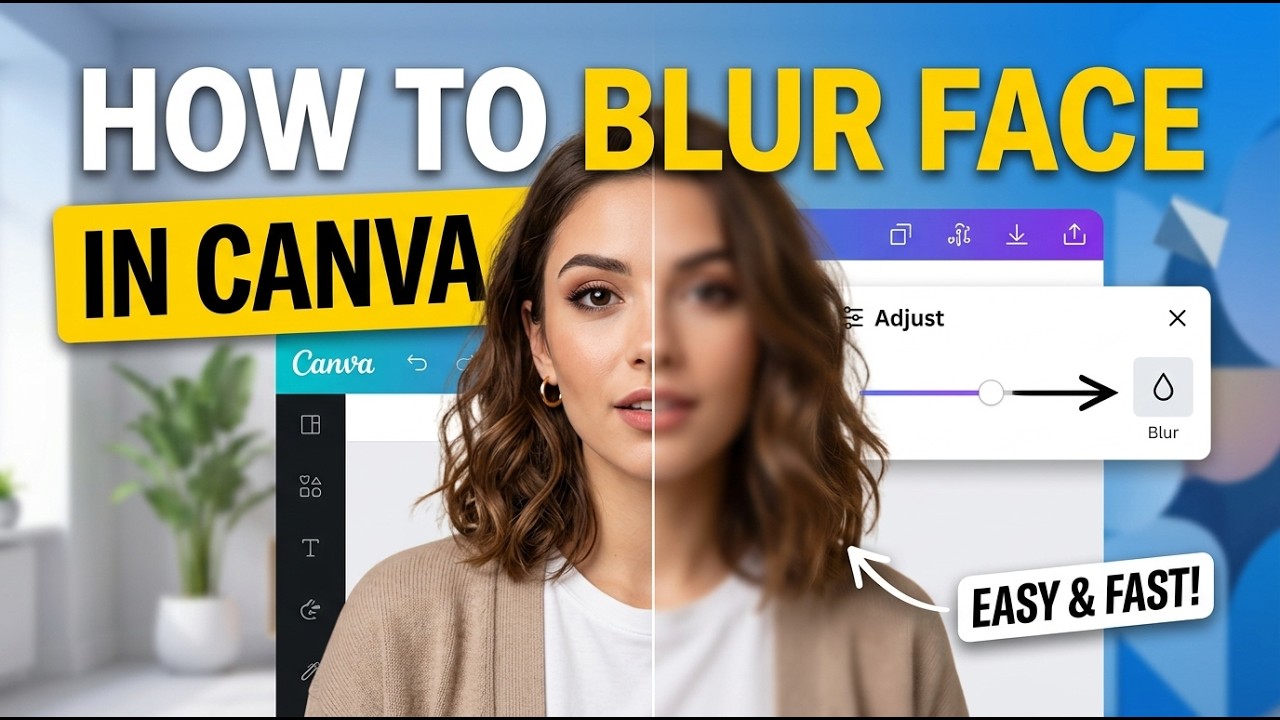 How to Blur Any Part of Your Photo in Canva Free - YouTube