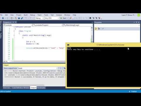 C# - 15 - Ternary Operators