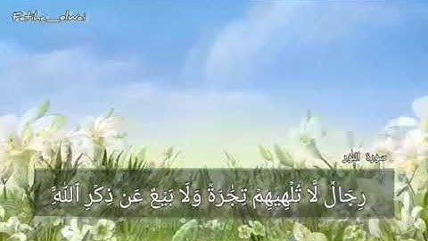الآيات 36 37 38 سورة النور