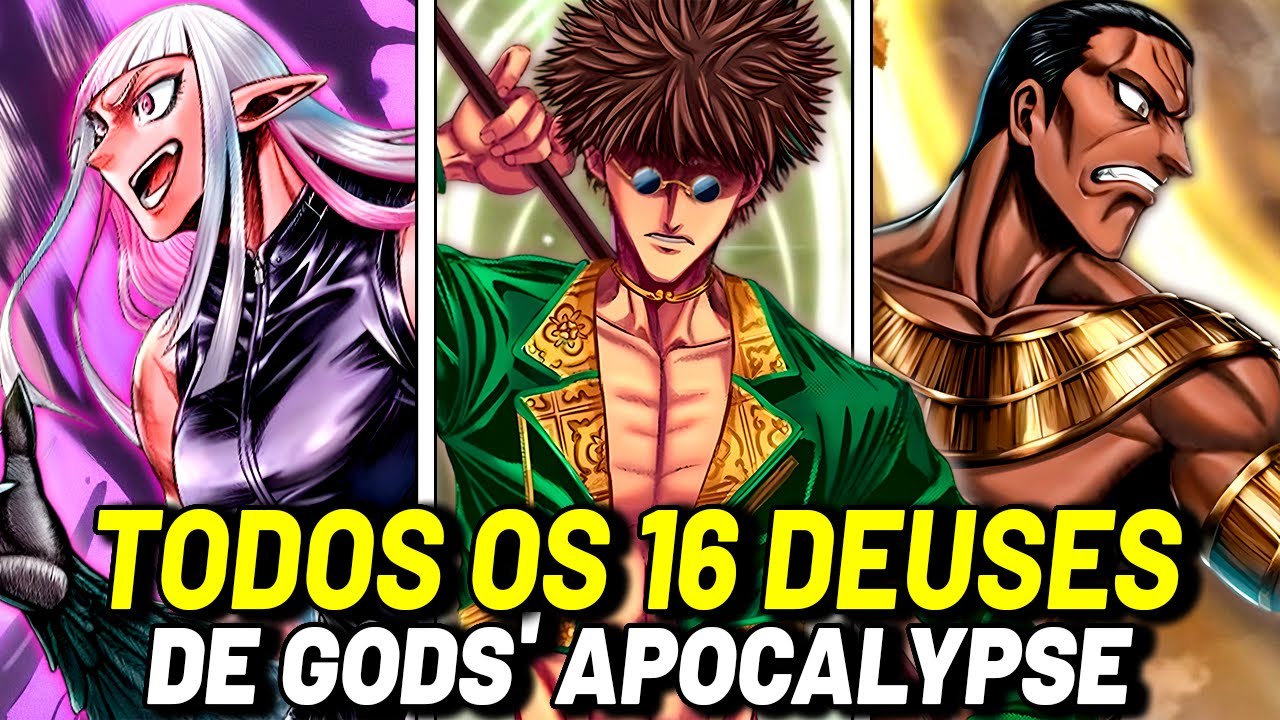 TODOS OS 16 DEUSES DE GODS’ APOCALYPSE EM SHUUMATSU NO VALKYRIE ...