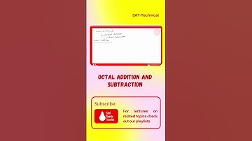 Octal Addition #shorts #shortsvideo  #youtubelectures #shrianantatutorials