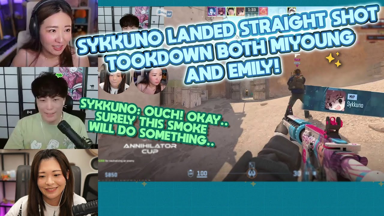 [THREE POVs] THAT'S INSANE! Sykkuno landed STRAIGHT SHOT and TOOKDOWN both Kkatamina and Emilyywang!