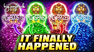 ALL 4 POPPED → MEGA FEATURE!!! FO' MO' MUMMY SLOTS!!!!! screenshot 3
