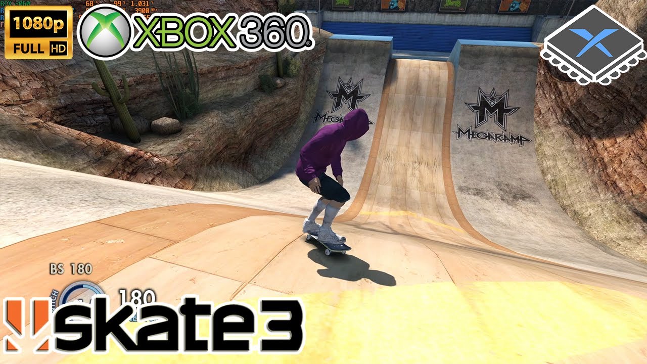 XENIA Skate 3 PC Gameplay, Xenia Canary, Playable