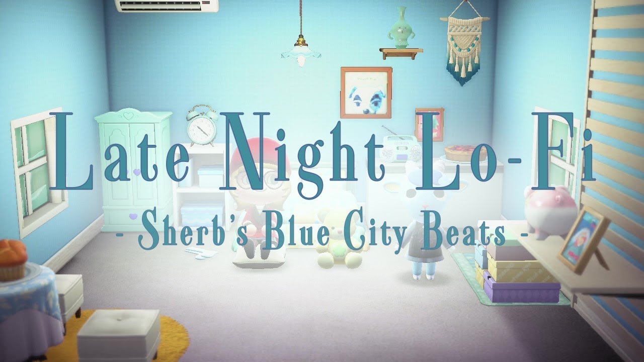 Sherb’s Blue City Beats | Late Night Lo-Fi | BGM Loop with ACNH visual