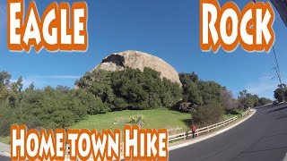 MASSIVE stone!  Hiking the Eagle Rock, California