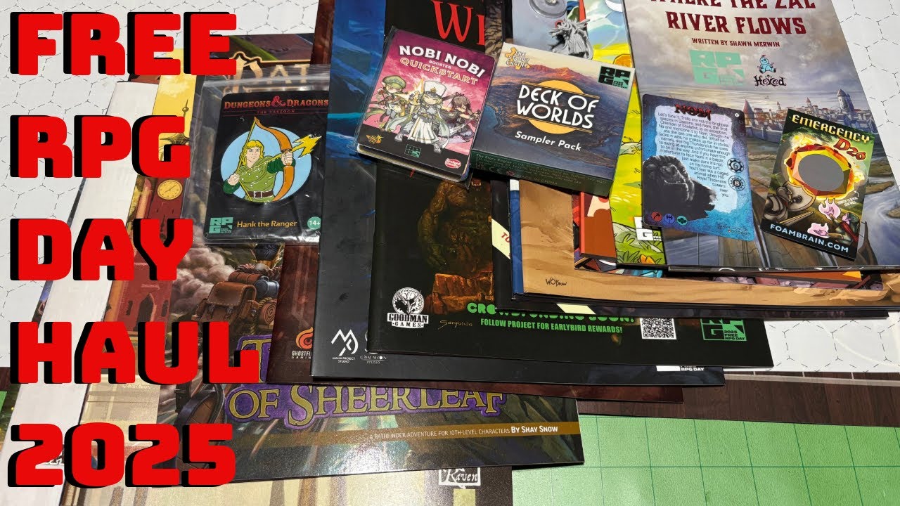 FREE RPG DAY HAUL 2025 - YouTube