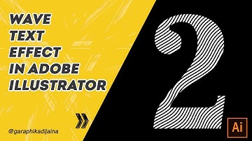 How to Create Wave Text Effect in Adobe Illustrator | Make with Mesh & Transform | Graphic design