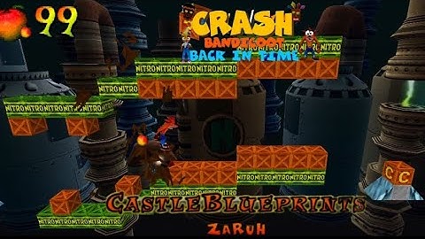 Crash Bandicoot - Back In Time Fan Game: Custom Level: Castle Blueprints By Zaruh