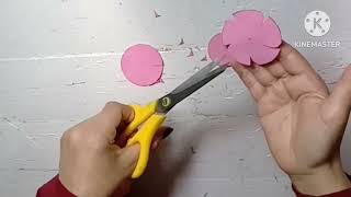 DIY -How to make a rose out of glitter foam in a professional way.ورده من الفوم الجليتر بطريقه سهله