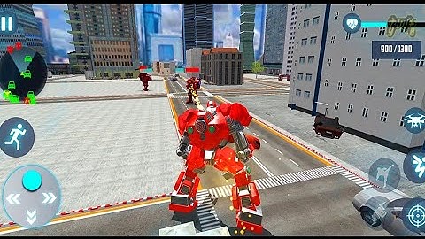 Dolphin Robot Jet Drone Transform Robot War #2 - Android Gameplay