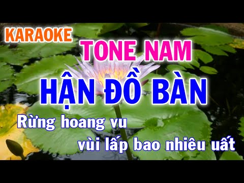 Karaoke Hận Đồ Bàn Tone Nam Nhạc Sống - Phối Mới Dễ Hát - Nhật Nguyễn