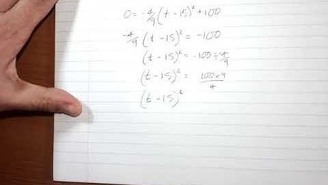 Applications of parabolas