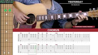 Kemarin Gitar Cover The Beatles 🎸Standard Tuning   Studio Tuning |Tab   Chords|