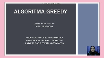 Algoritma Greedy - Desain Analisis Algoritma