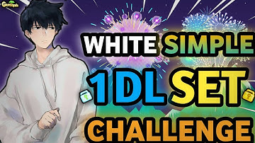 SPECIAL 1 DL WHITE SIMPLE SET CHALLENGE (NEW SET!!) | Growtopia - Set Challenge #259
