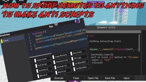 HOW TO EDIT REMOTE EVENTS USING NAMECALL HOOKS IN ROBLOX - Exploiting | 0:32