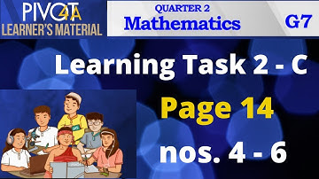 Units of Measurement - Grade 7 Learning Task 2C nos. 4-6 page 14