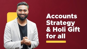 Accounts Strategy | Class-12 | ISC | Shubham Jagdish