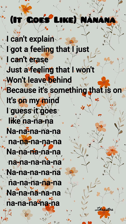 Download lagu It goes like ( NANANA) #lyrics #songlyrics #music #nanananana