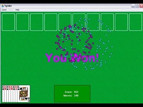 Spider Solitaire for Windows XP Online - played on Samsung Galaxy Tab A8 