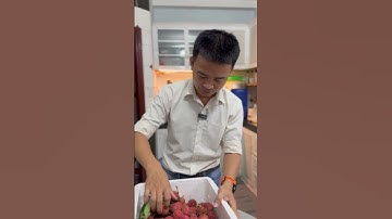 Vải thiều lục ngạn ngon nhất đi air đã đến hcm #letandao #hoaquason #vaithieulucngan