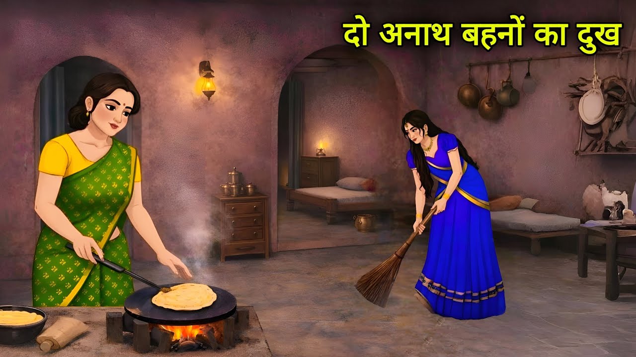 दो अनाथ बहनों का दुख | Do Anath Bahnon Ka Dukh | Hindi Kahani | Hindi Cartoon | Moral Stories |