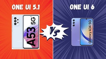 ONE UI 6.0 (Galaxy A34) vs ONE UI 5.1 (Galaxy A53) 5 Quick changes on Android 14