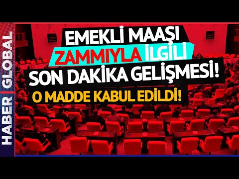 Emekli Maaşı Zammıyla İlgili Flaş Gelişme: 7. Madde Kabul Edildi!