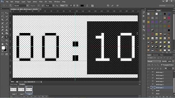Photoshop CS6  - Make Countdown GIF
