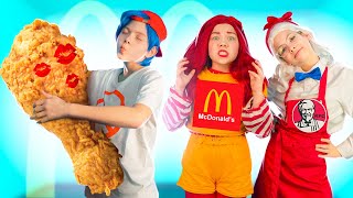 My girl is FAST FOOD! If my girlfriend was McDonald or KFC? Funny moments!