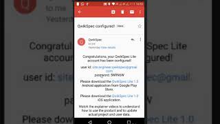QwikSpec Lite - Android App Installation