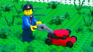 LEGO Lawn Mower Garden Fail