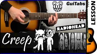 How to play CREEP 😵 - Radiohead / GUITAR Lesson 🎸 / GuiTabs #143