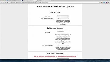 Sneakerbots4all Nike Link Sniper and Auto Add to Cart Super Bot Super Fast Undectable