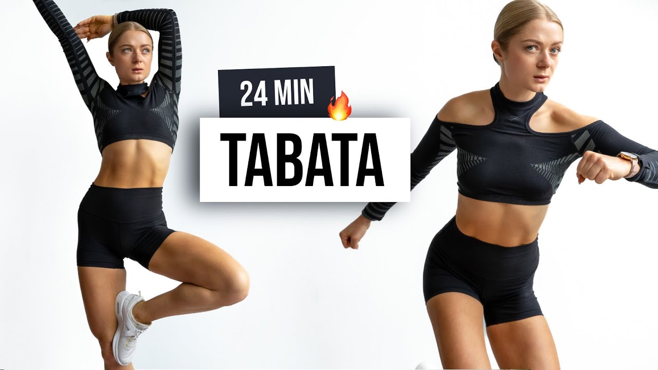 ⁣24 MIN TABATA PARTY - HIIT Home Workout - No Equipment, No Repeat, Sweaty Workout with Tabata Songs