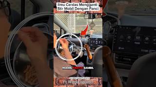 This Man Is Very Creative He Changed His Car Steering Wheel Using A Saucepan work construction