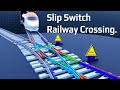 A Slip Switch Railway Crossing| How Train change tracks