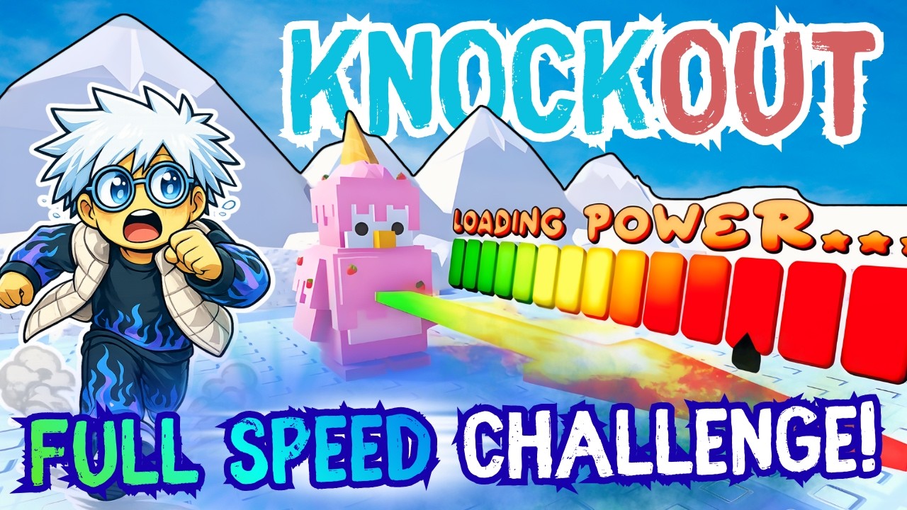 FULL SPEED ONLY Challenge in Roblox Knockout… Kan Ik Winnen?!