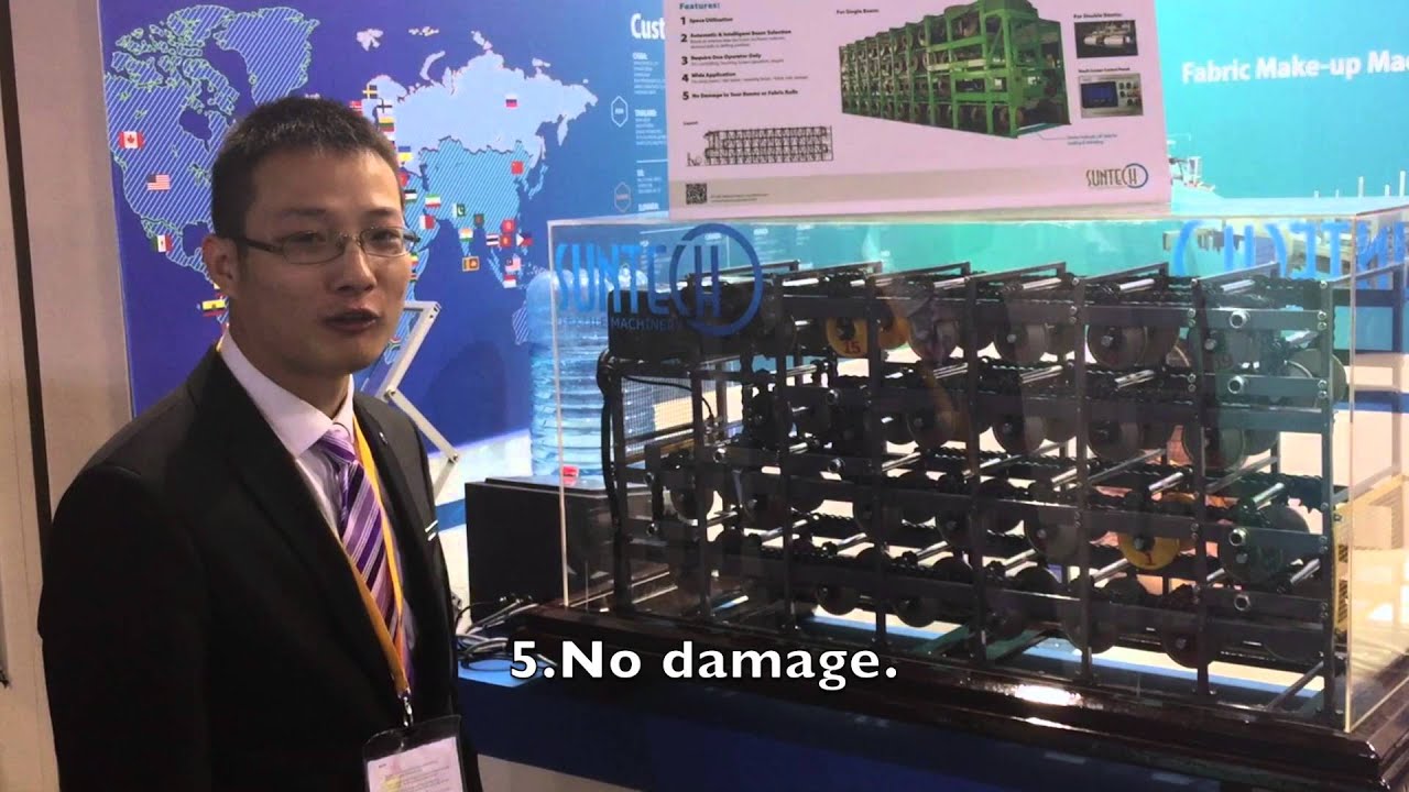 Computerized Warp Beam Storage System, Beam Stacker - YouTube