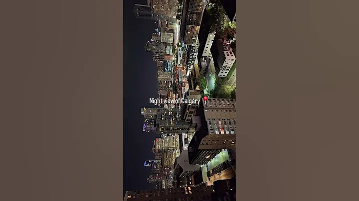 Night Beauty of Calgary, You’ve Never Seen It Like This#CalgaryNights#CalgaryCityLights #CanadaVibes