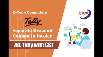 Tutorial : Learn Create Separate Discount Column in Invoice For tally ERP 9